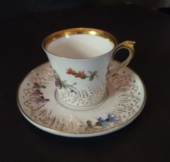 Taza para te de porcelana